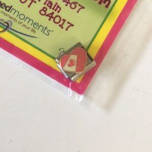 2/$10 DJ INKERS Charm segment, pink heart